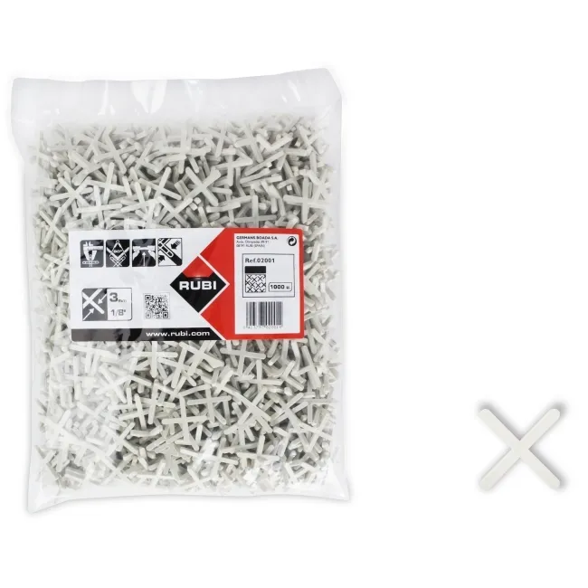 3mm Rubi Tile Spacers - Pack of 1000