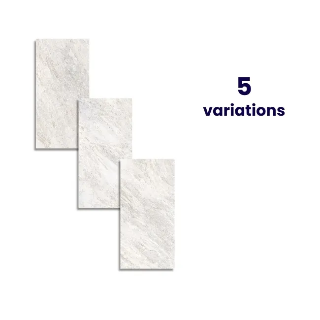 Quartz Stone Effect White Anti Slip Porcelain Tile