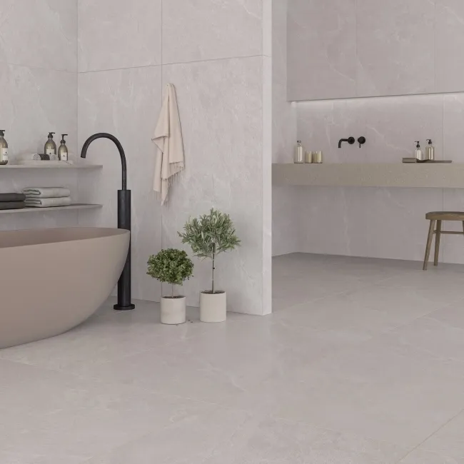Capri Ivory Stone Effect Matt Large Porcelain Tile