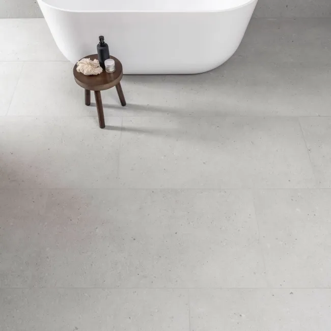 Flakestone Grey Concrete Effect Matt Porcelain Wall and Floor Tile