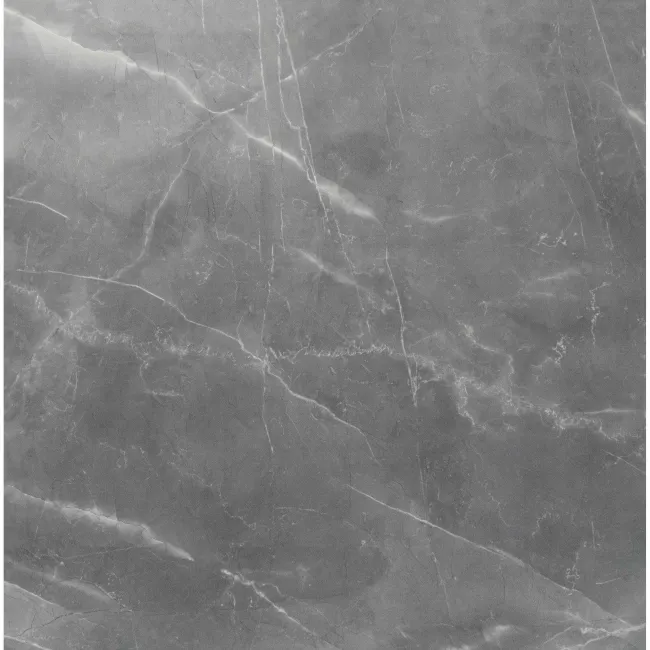 Marmy Grey Gloss Marble Effect Porcelain Floor Tile
