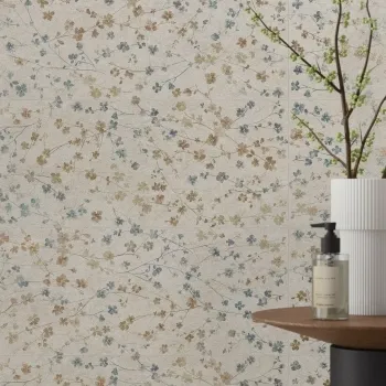 Roca Brixstone Floral Decor Beige Matt Ceramic Wall Tile