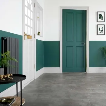 Concrete Effect Grey Tile Luxury Click Vinyl Flooring 5mm