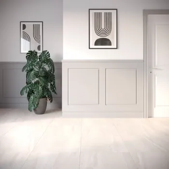 Rochetta Ice White Stone Effect Matt Porcelain Tile