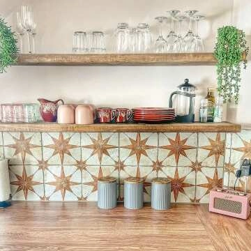 Metropolis Star Sienna Wall and Floor Tiles