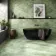 Omen Green Onyx Marble Effect Matt Porcelain Tile