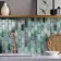 Raindrop Green Glass Mosaic 300x300