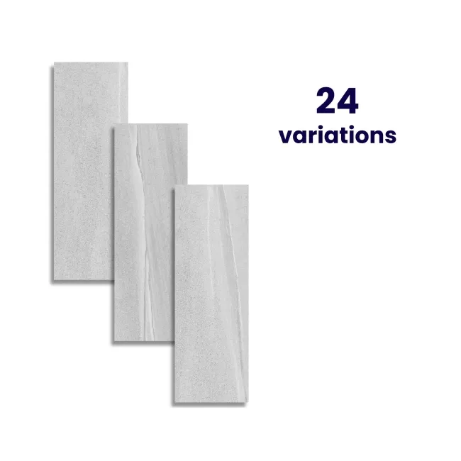 Burlington Stone Effect Grey Matt Ceramic Wall Tile