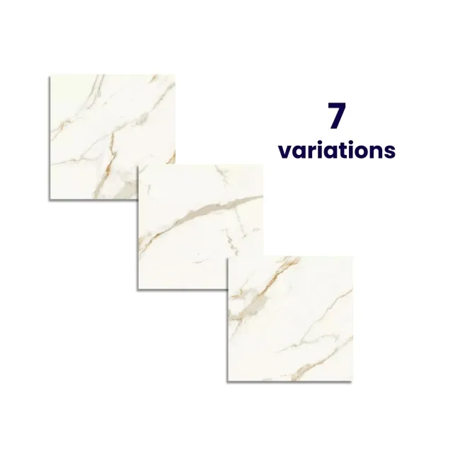 Calacatta Gold Marble Effect Matt Porcelain Outdoor Slab Tile