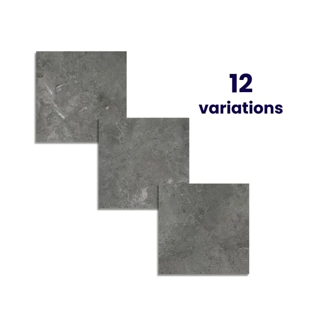 Baltico Grey Stone Effect Matt Porcelain Floor Tile