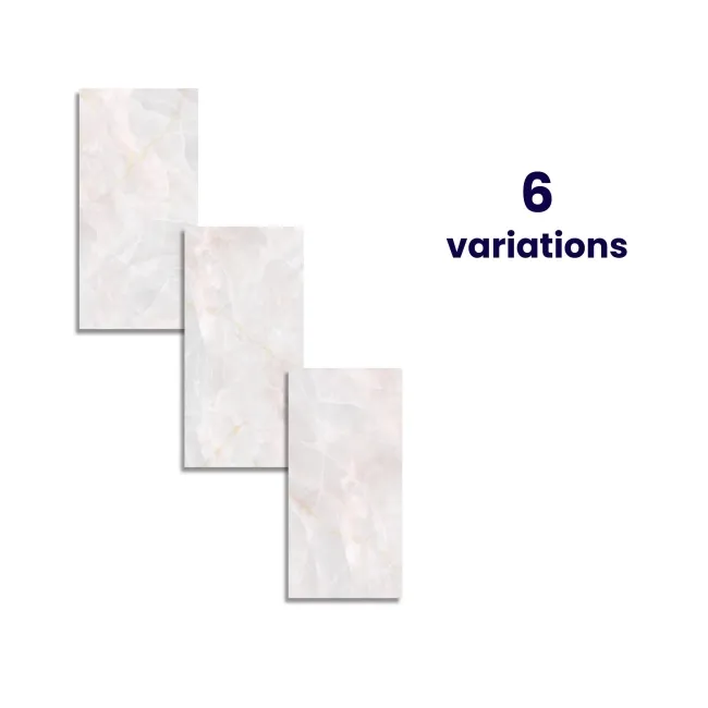 Omen Pink Onyx Marble Effect Matt Porcelain Tile