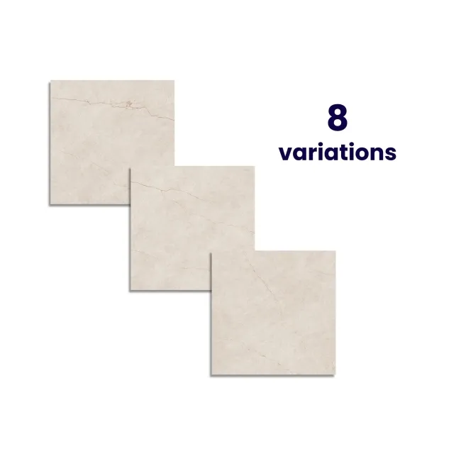 Roca Crema Delicato Marble Effect Matt Large Porcelain Tile