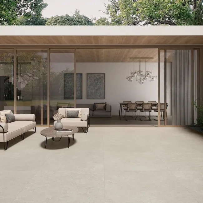 Batela Beige Stone Effect Matt Large Porcelain Outdoor Slab