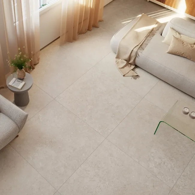 Batela Beige Stone Effect Matt Porcelain Floor Tile
