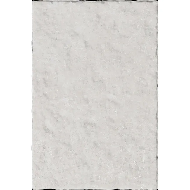 Batela White Stone Effect Rustic Edge Porcelain Outdoor Slab Tile
