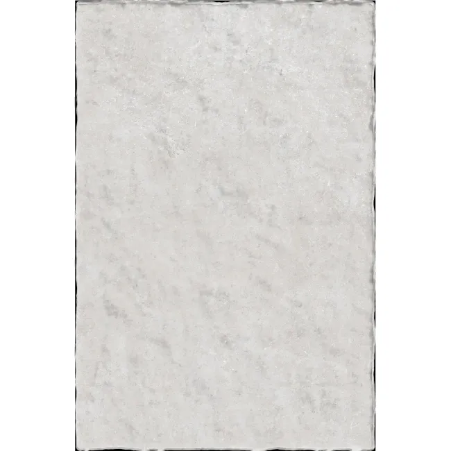 Batela White Stone Effect Rustic Edge Porcelain Outdoor Slab Tile