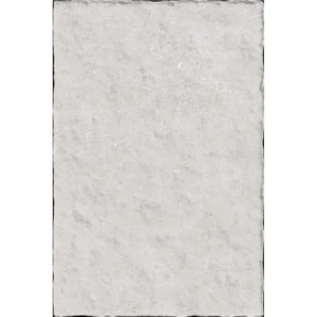 Batela White Stone Effect Rustic Edge Porcelain Outdoor Slab Tile
