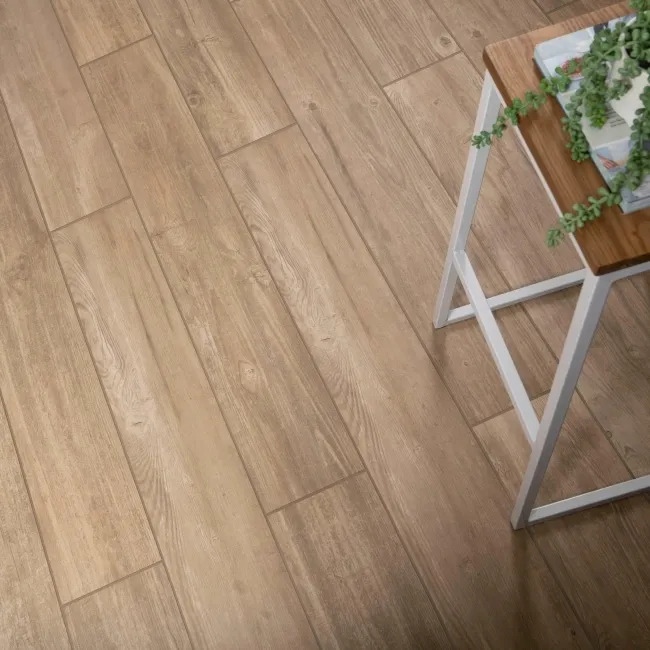 Copenhagen Camel Rectified Matt Wood Effect Porcelain Floor Tile