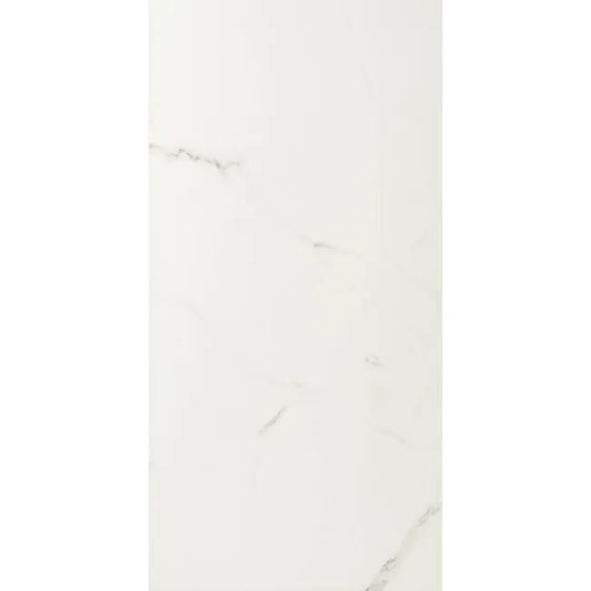 Crystal White Marble Tile Luxury Click Vinyl Flooring 6mm