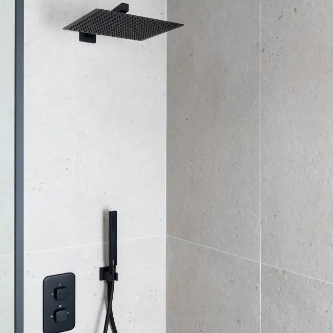 Flakestone Greige Concrete Effect Matt Porcelain Wall and Floor Tile