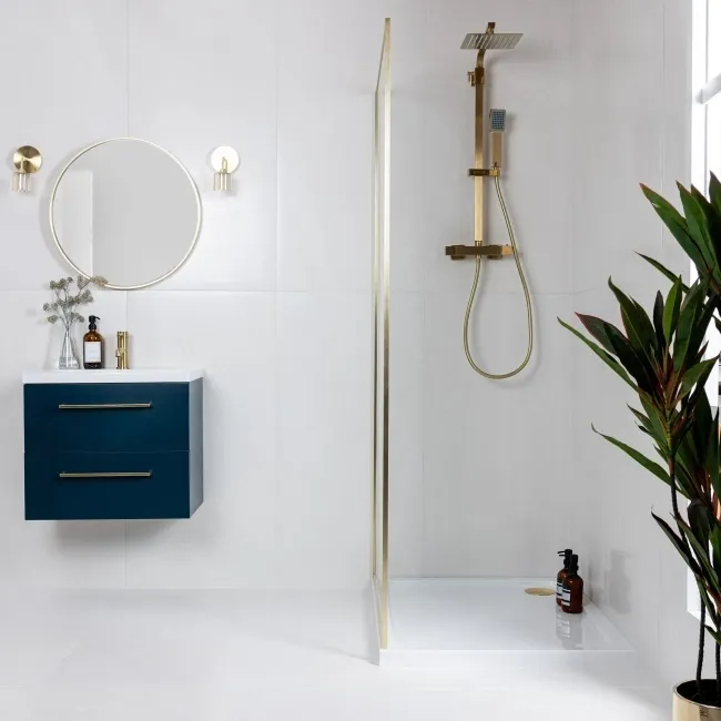 Galaxy Arctic White Stone Effect Semi Polished Porcelain Wall and Floor Tile