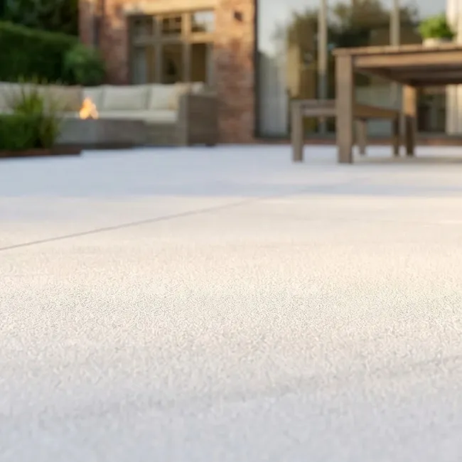 Halley White Slate Effect Matt Porcelain Outdoor Slab Tile