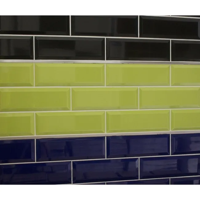 Lime Green Gloss Wall Metro Tiles