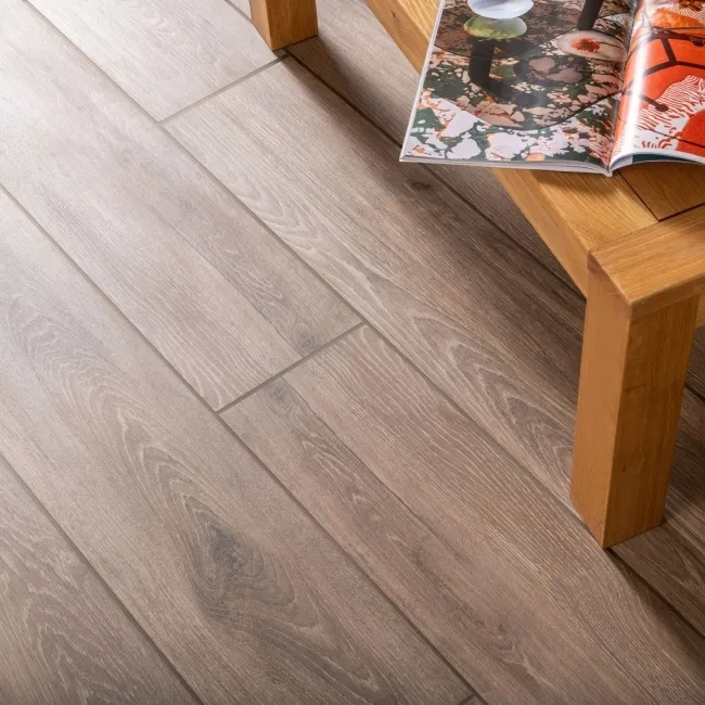 Verbier Dark Brown Large Wood Effect Anti-Slip Matt Porcelain Floor Tile