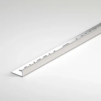 22.5mm Aluminium Brushed Outdoor Square Edge Profile Trim