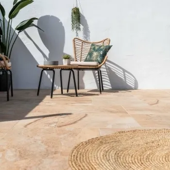 Basalto Beige Modular Outdoor Slab Tile