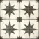 Star Black Patterned Matt Ceramic Floor Tile
