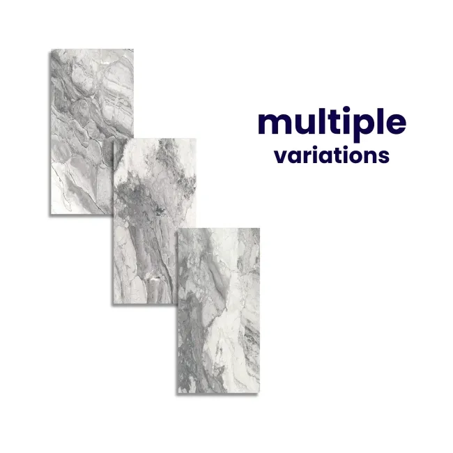 Illusion Snow Grey Polished Wall and Floor Tile