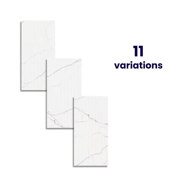 Roca Lincoln Decor White Marble Effect Matt Porcelain Wall Tile