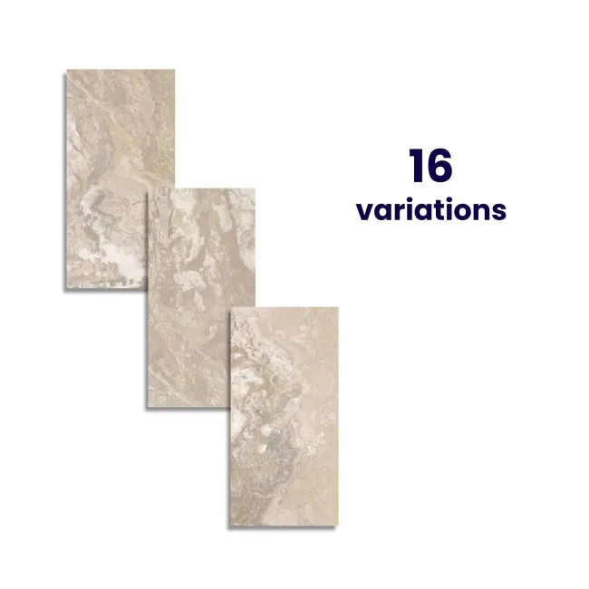 Volcanic Ivory Marble Effect Matt Porcelain Tile