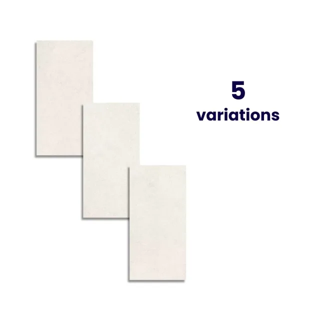 Everlast White Concrete Effect Matt Porcelain Wall & Floor Tile