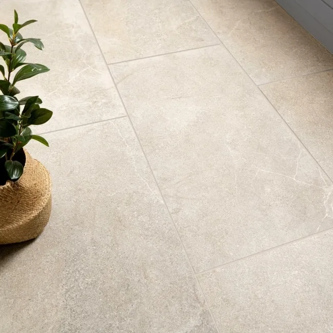 Lucca Beige Anti Slip Matt Stone Effect Porcelain Wall and Floor Tile