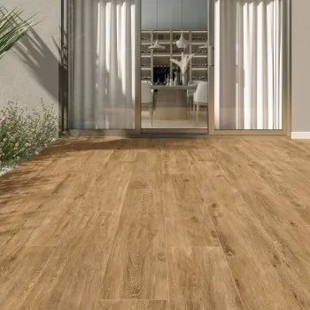 Viggo Natural Oak Wood  Effect Matt Porcelain Outdoor Slab Tile