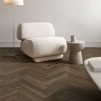 Nogal Dark Brown Wood Effect Matt Porcelain Floor Tile