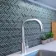 Chapel Herringbone Blue Mixed Mosaic