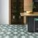 Supernova Star Green Patterned Matt Vitrified Ceramic Floor Tile