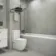 Roca Limestone Effect Decor Grey Matt Ceramic Wall Tile