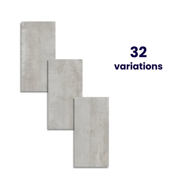 Metal Silver Rectified Porcelain Wall And Floor Tile