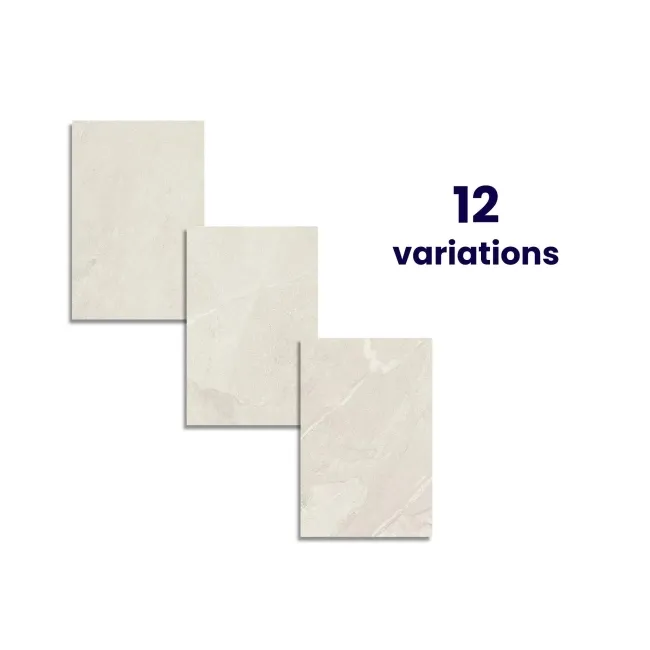 Kayrak Light Grey Slate Effect Matt Porcelain Wall and Floor Tile