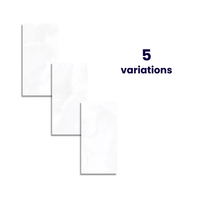 Precious White Onyx Marble Effect Matt Porcelain Tile