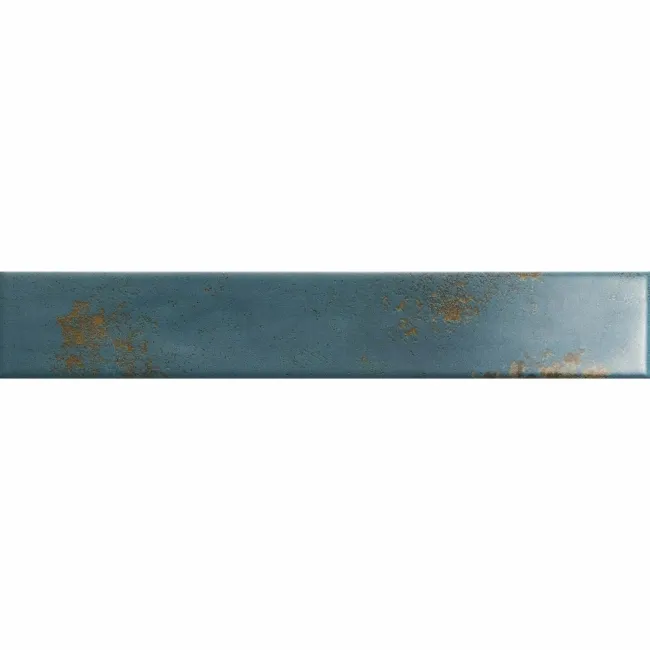 Cool Ocean Blue Brick Effect Matt Ceramic Wall Tile
