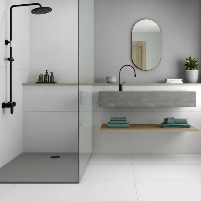 Lifefull Snow White Anti Slip Porcelain Wall and Floor Tile