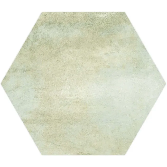 Oasis Aquamarine Hexagon Matt Porcelain Wall and Floor Tile