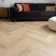 Paris Natural Light Oak Herringbone Luxury Click Vinyl Flooring 5mm