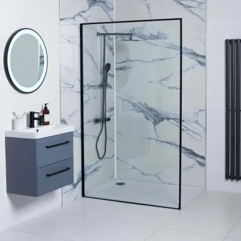 Calacatta Blue Marble Effect Polished Porcelain Wall and Floor Tile