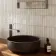 Alba Beige Kit Kat Effect Gloss Ceramic Wall Tile
